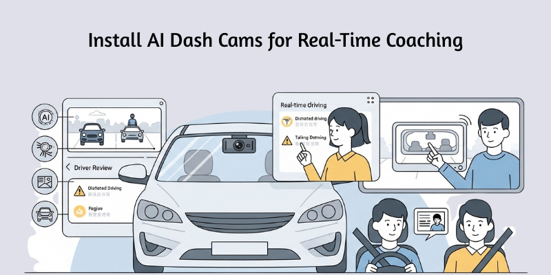 Install AI Dash Cams for Real-Time Coaching